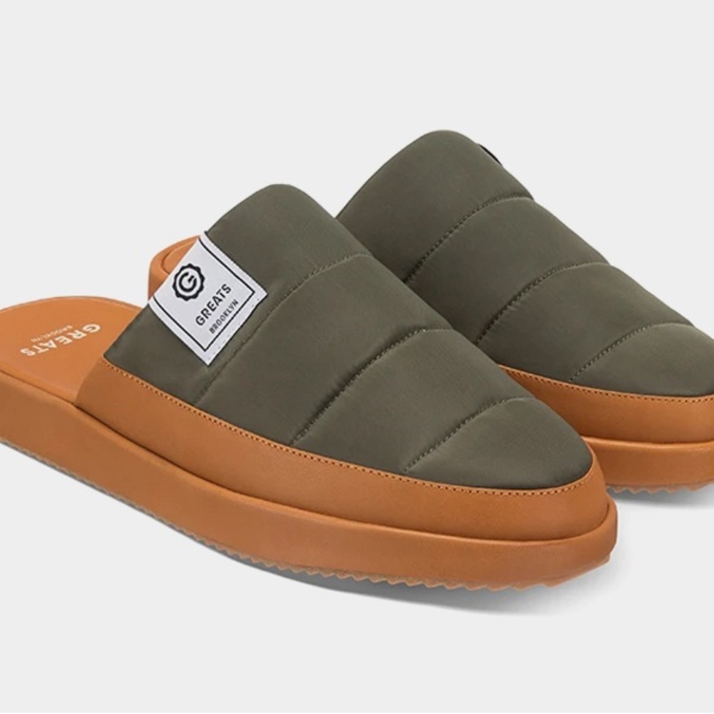 Greats Foster Slipper Olive sz 10 NEW
